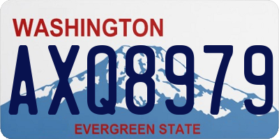 WA license plate AXQ8979