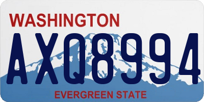 WA license plate AXQ8994
