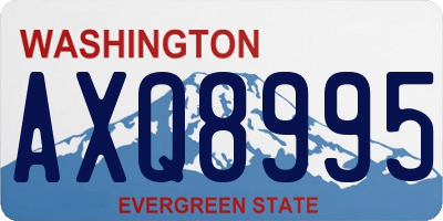 WA license plate AXQ8995