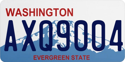 WA license plate AXQ9004