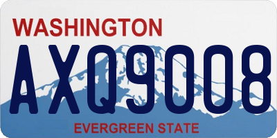 WA license plate AXQ9008
