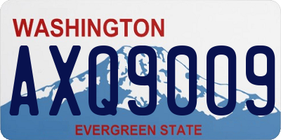 WA license plate AXQ9009