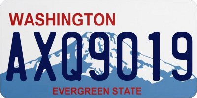 WA license plate AXQ9019