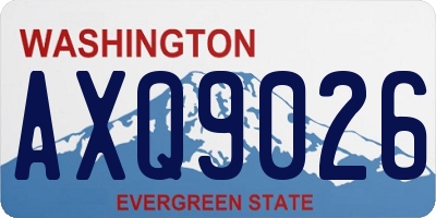 WA license plate AXQ9026