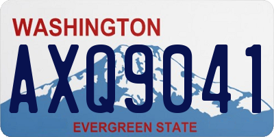 WA license plate AXQ9041