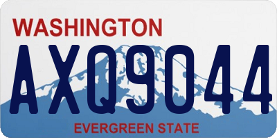 WA license plate AXQ9044