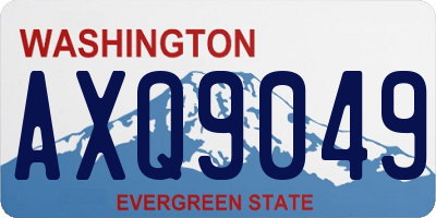 WA license plate AXQ9049