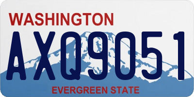 WA license plate AXQ9051