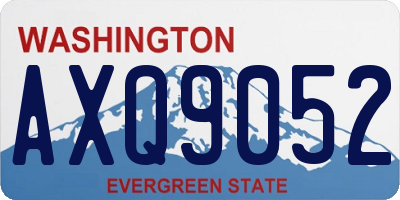 WA license plate AXQ9052