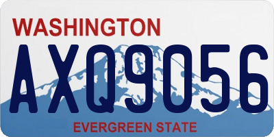 WA license plate AXQ9056
