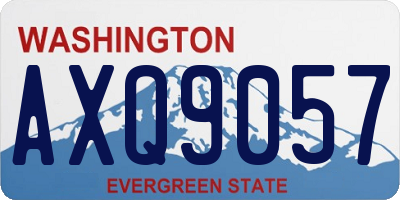WA license plate AXQ9057