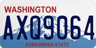 WA license plate AXQ9064