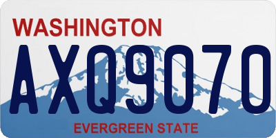 WA license plate AXQ9070