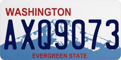 WA license plate AXQ9073