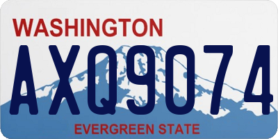 WA license plate AXQ9074