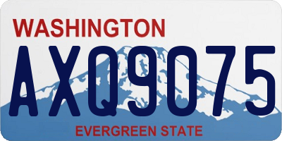 WA license plate AXQ9075