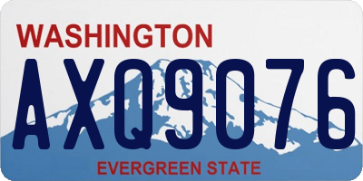 WA license plate AXQ9076