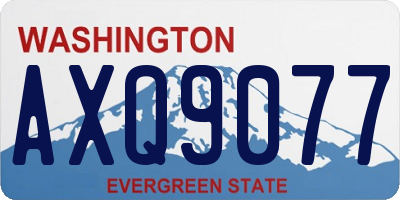 WA license plate AXQ9077