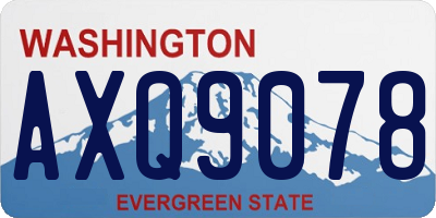 WA license plate AXQ9078