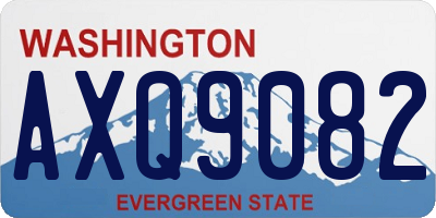 WA license plate AXQ9082