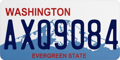 WA license plate AXQ9084