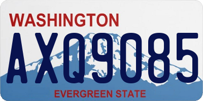 WA license plate AXQ9085