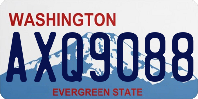 WA license plate AXQ9088