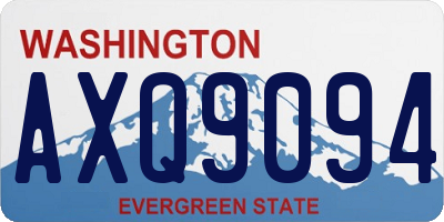 WA license plate AXQ9094