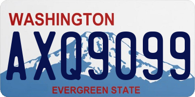 WA license plate AXQ9099