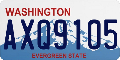 WA license plate AXQ9105