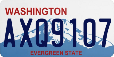WA license plate AXQ9107