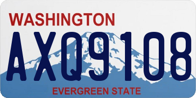 WA license plate AXQ9108