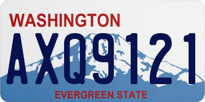 WA license plate AXQ9121