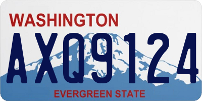WA license plate AXQ9124