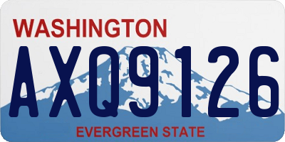 WA license plate AXQ9126