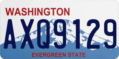 WA license plate AXQ9129
