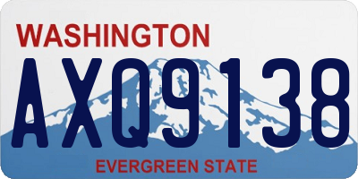 WA license plate AXQ9138