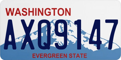 WA license plate AXQ9147