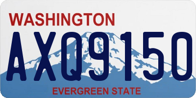 WA license plate AXQ9150