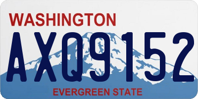 WA license plate AXQ9152
