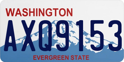 WA license plate AXQ9153