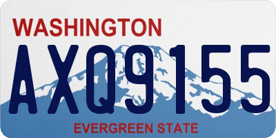 WA license plate AXQ9155
