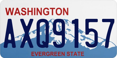 WA license plate AXQ9157