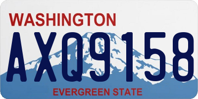 WA license plate AXQ9158