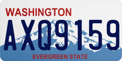 WA license plate AXQ9159