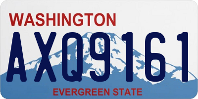 WA license plate AXQ9161