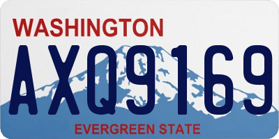 WA license plate AXQ9169