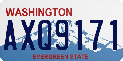 WA license plate AXQ9171
