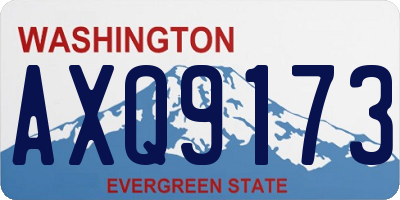 WA license plate AXQ9173