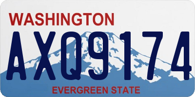 WA license plate AXQ9174